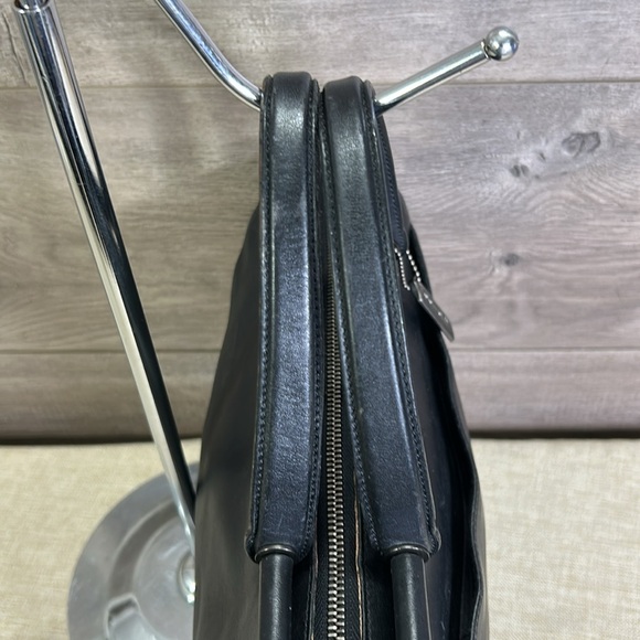 COACH BLACK LEATHER VINTAGE WHITNEY SATCHEL No. 9182 - Picture 4 of 13